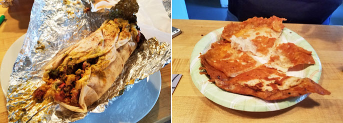 el chile toreado breakfast burrito & quesadilla