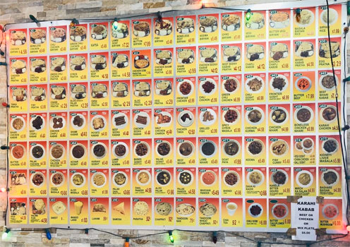 ghareeb nawaz menu wall