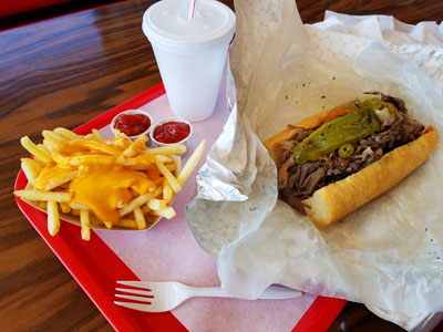 wolfy's italian beef & cheese fries